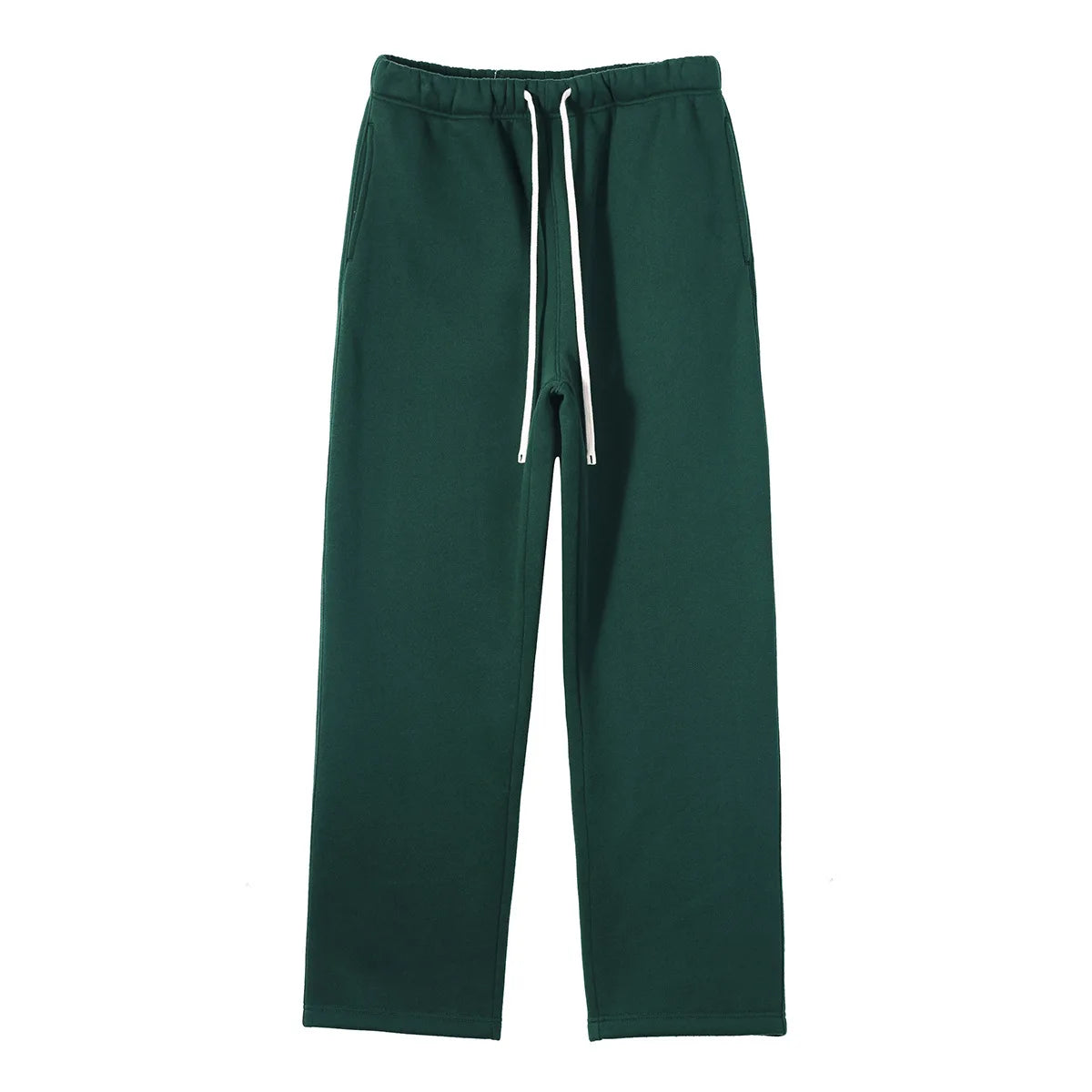 Straight-Lined, Cashmere, Solid Color Sweatpants