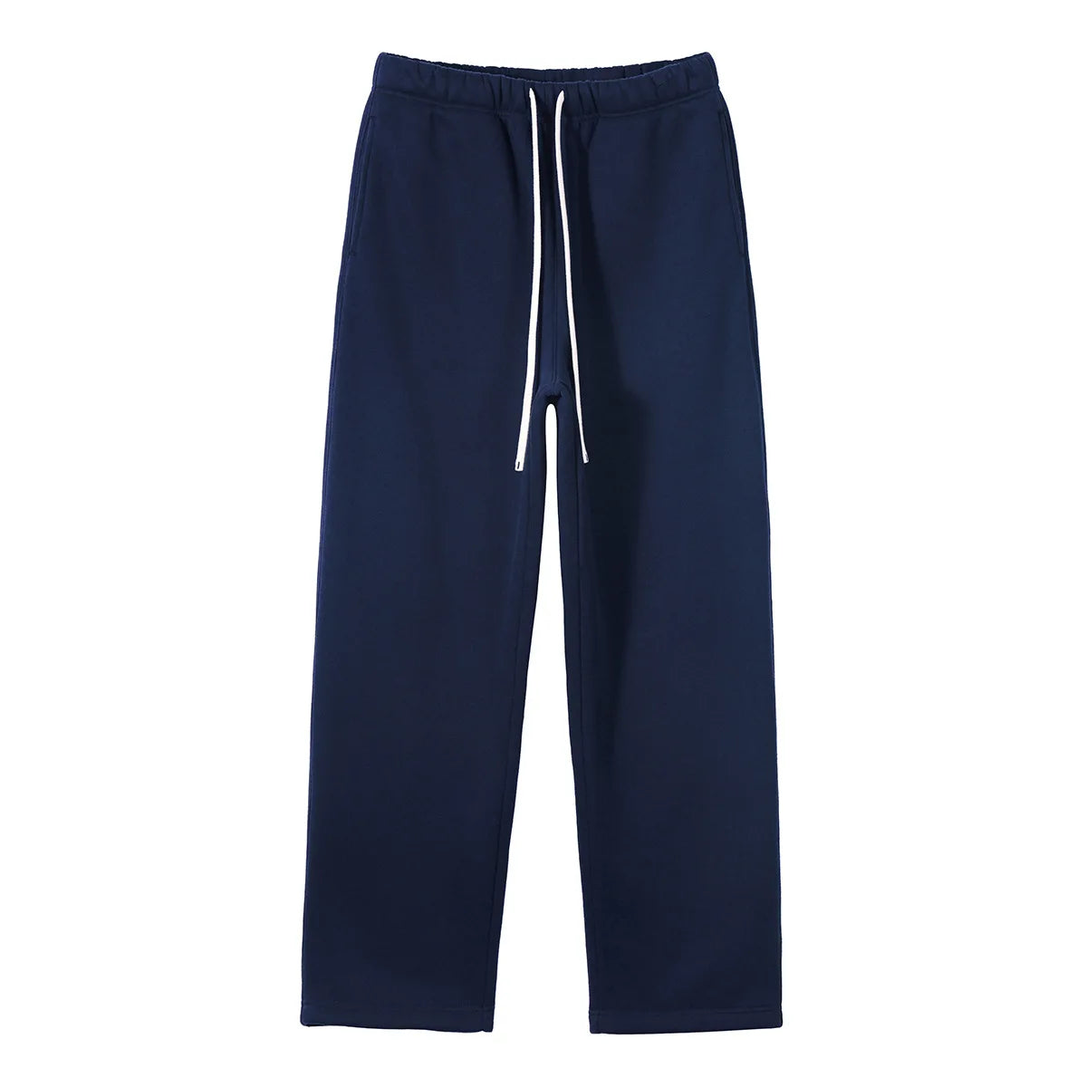 Straight-Lined, Cashmere, Solid Color Sweatpants