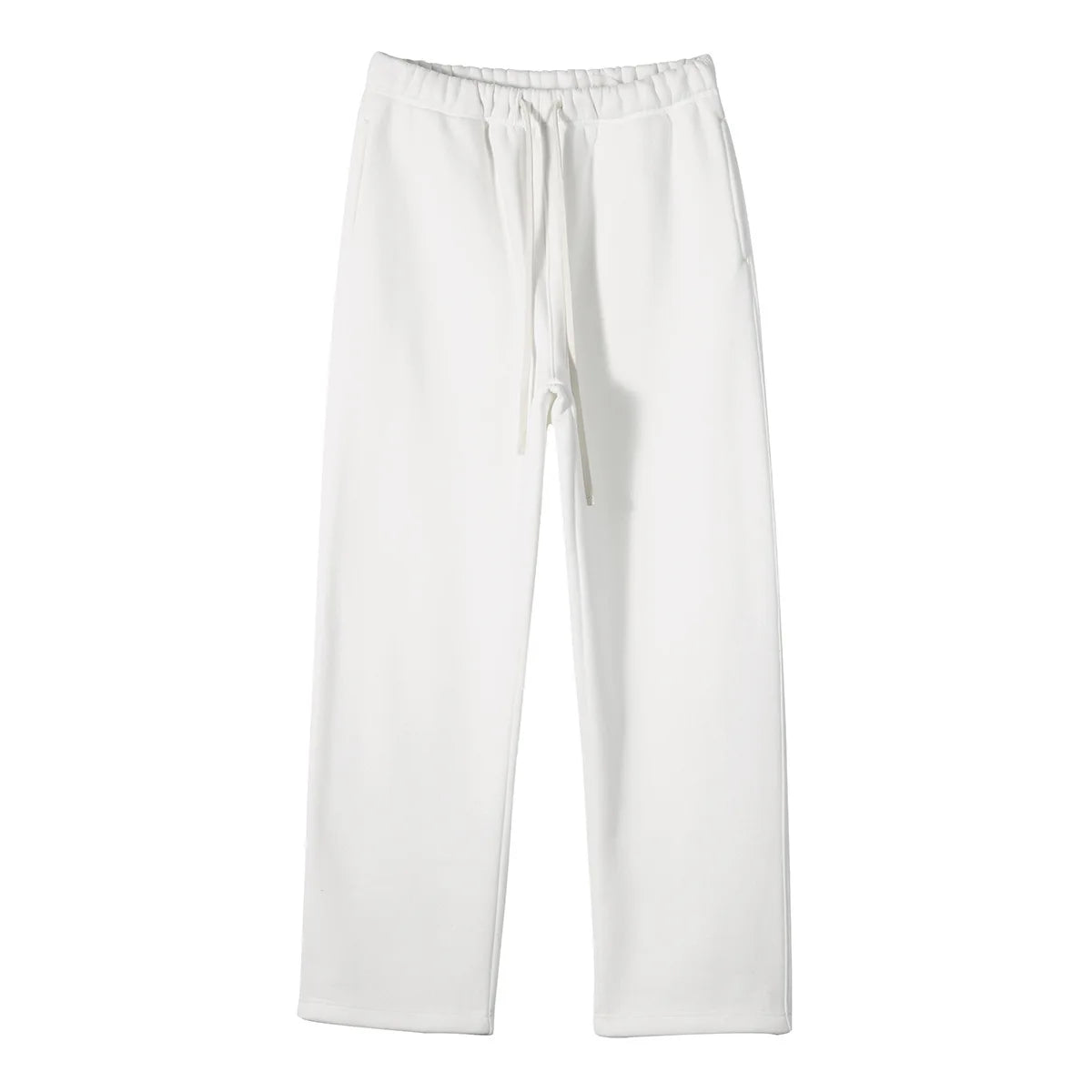 Straight-Lined, Cashmere, Solid Color Sweatpants