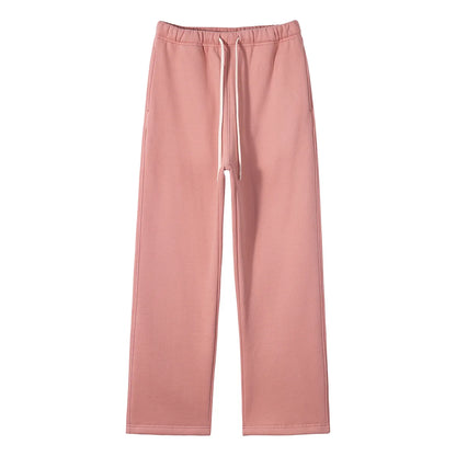Straight-Lined, Cashmere, Solid Color Sweatpants