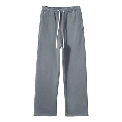 Straight-Lined, Cashmere, Solid Color Sweatpants