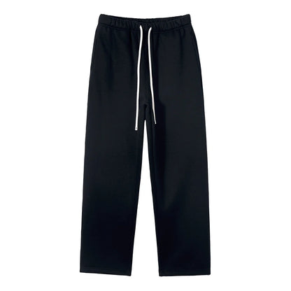 Straight-Lined, Cashmere, Solid Color Sweatpants