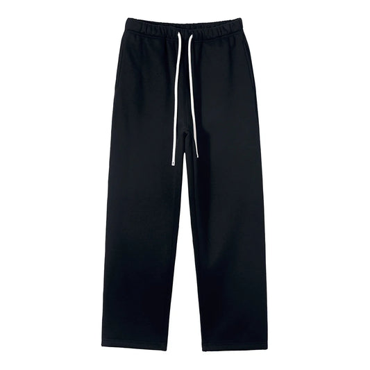 Straight-Lined, Cashmere, Solid Color Sweatpants