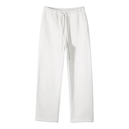 Straight-Lined, Cashmere, Solid Color Sweatpants